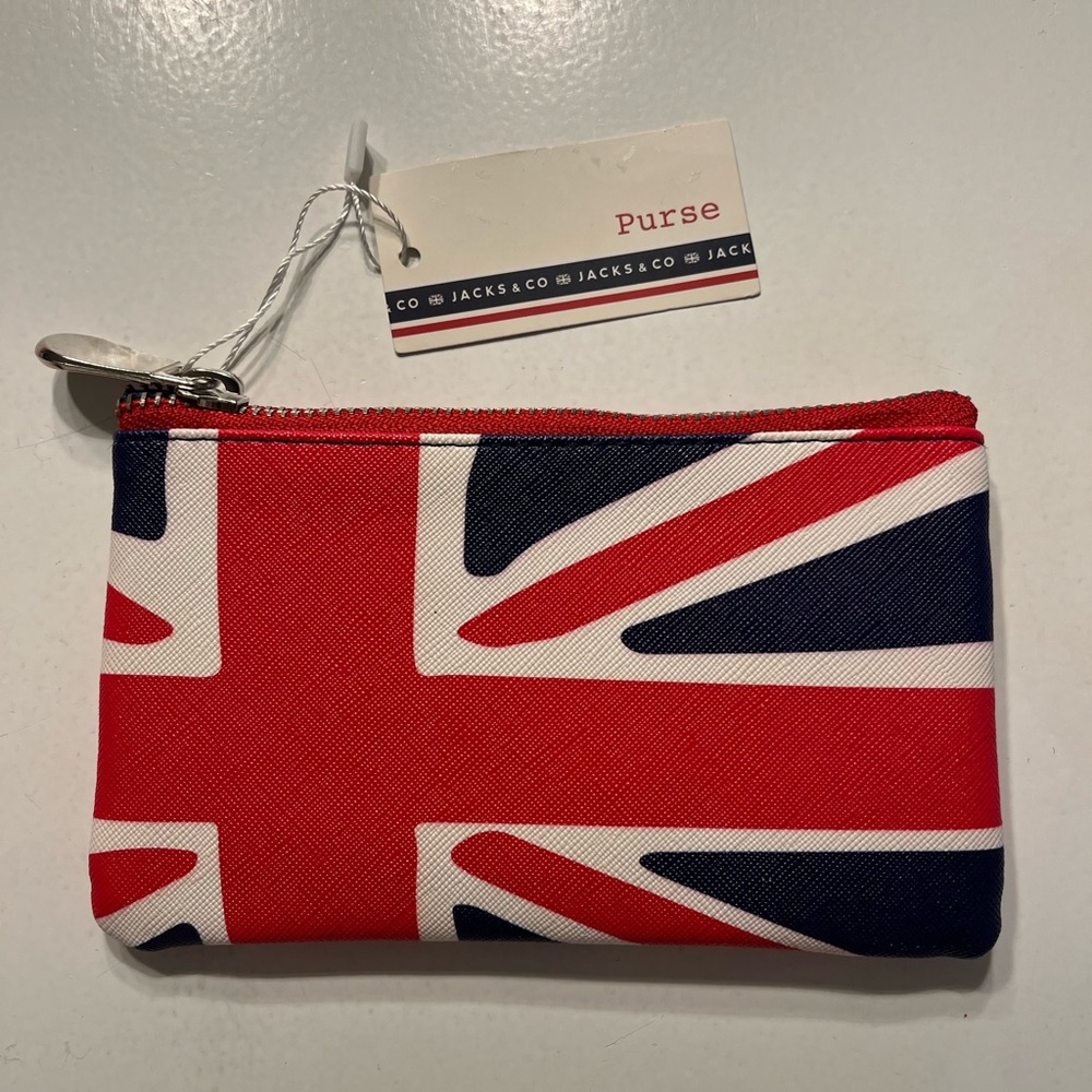 Red Union Jack Zip Purse